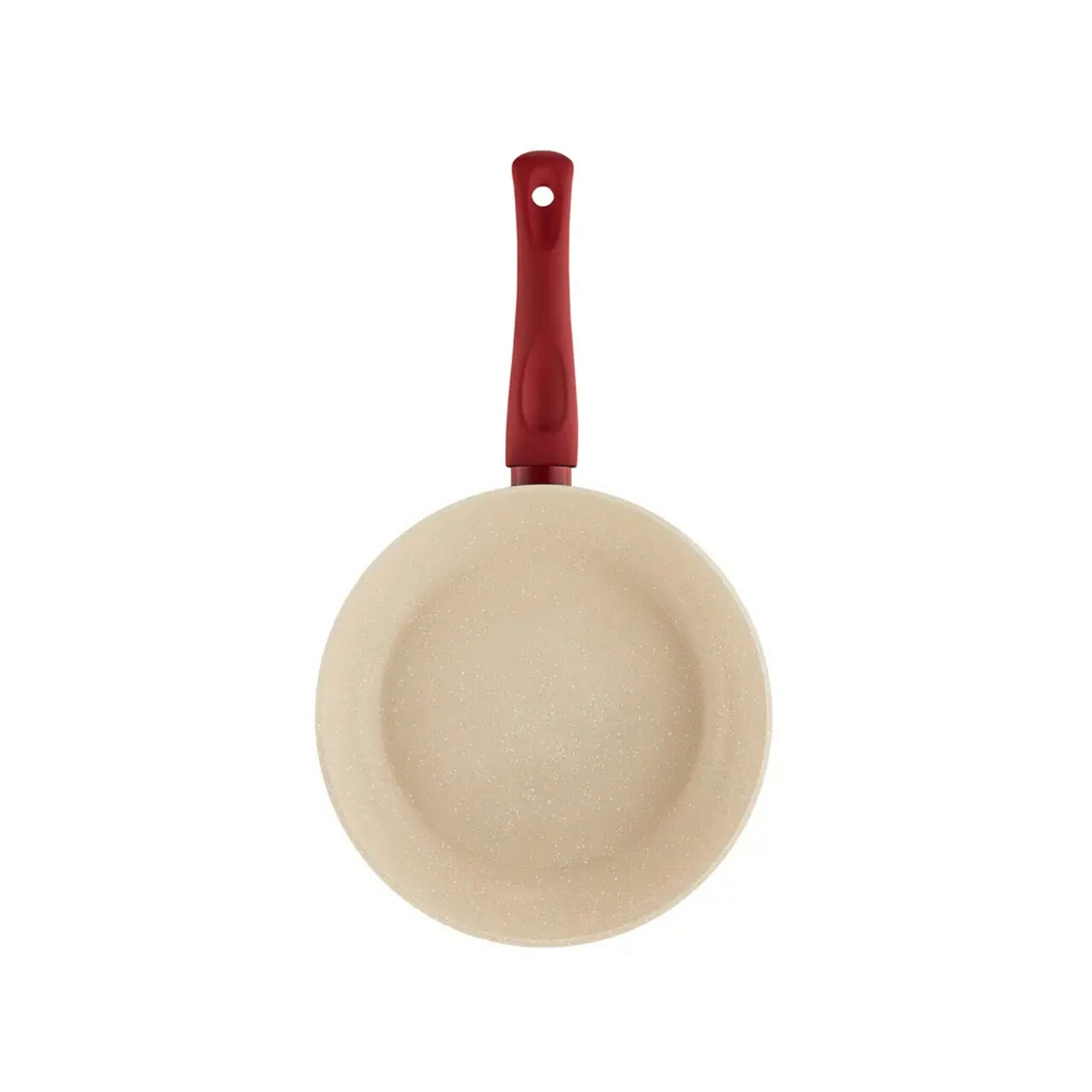 Tigaie Rosso, Ambition, 24 cm, aluminiu, invelis Qualum Basic Stone, bej/rosu - imagine 4
